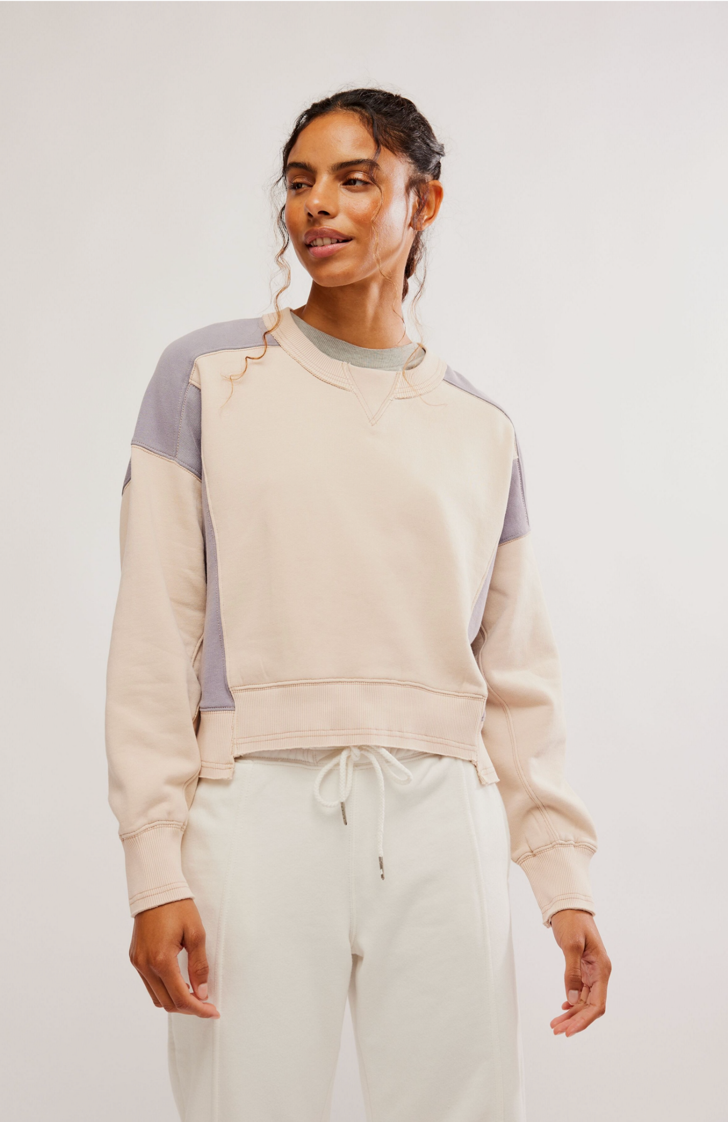 Free People Colorblock Intercept Pullover