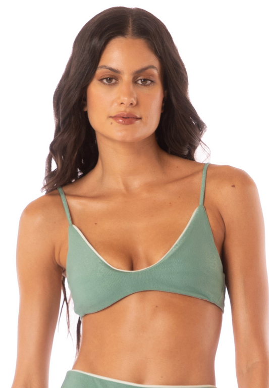 Maaji Shamrock Green Creta Bikini Top