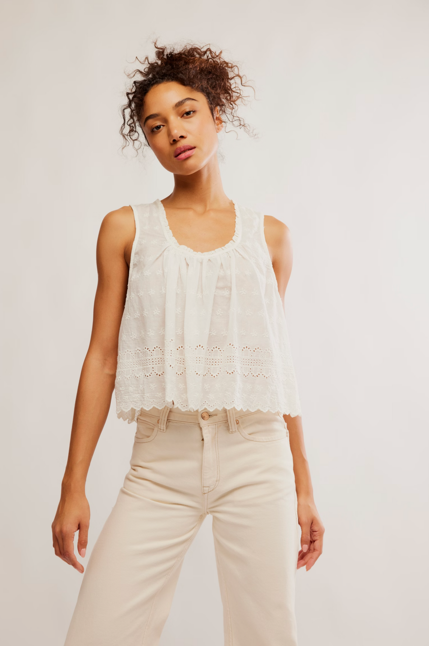 Free People Marina Eyelet Tank