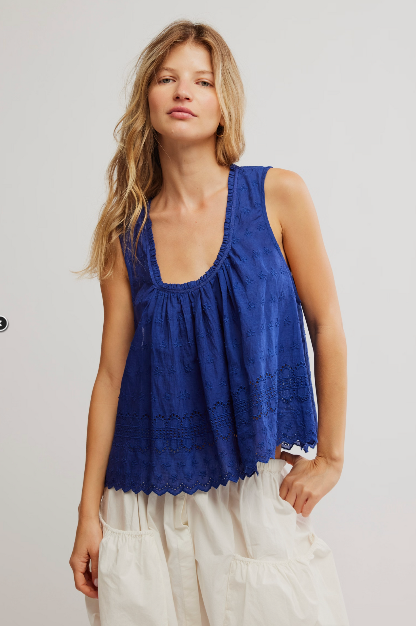 Free People Marina Eyelet Tank