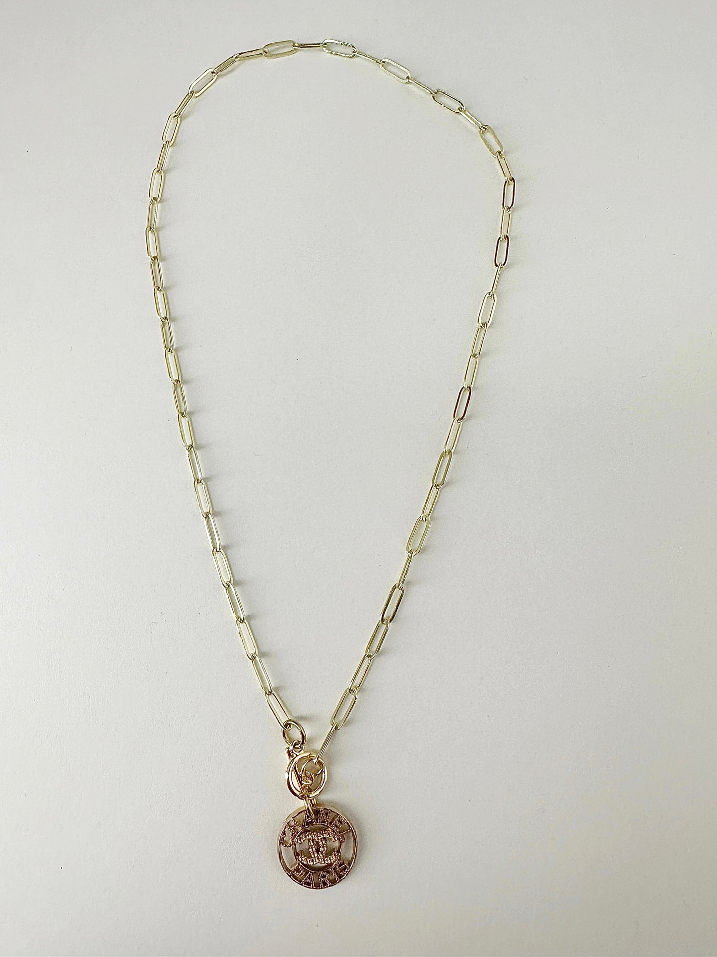 LS Upcycled CC Paris Necklace