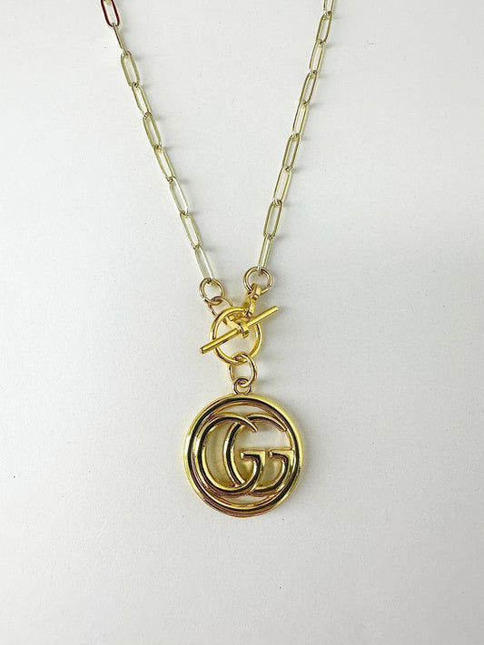 LS Upcycled Authentic GG 18kt Gold Filled Necklace