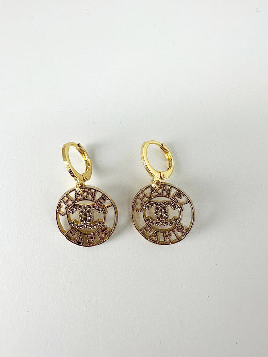 LS Upcycled CC Paris 18K Gold Earring