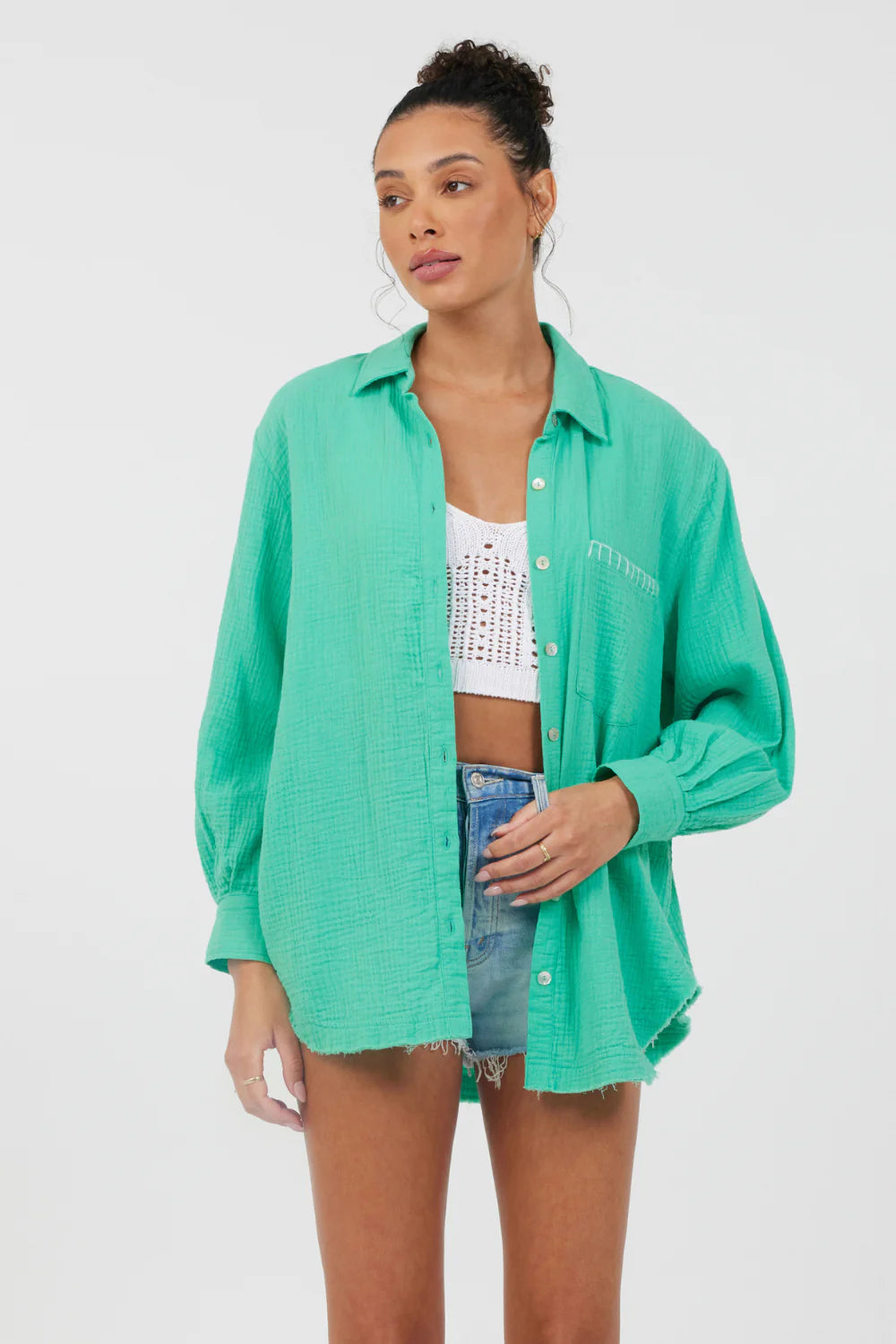 Vintage Havana "Island Escape" Gauze Shirt