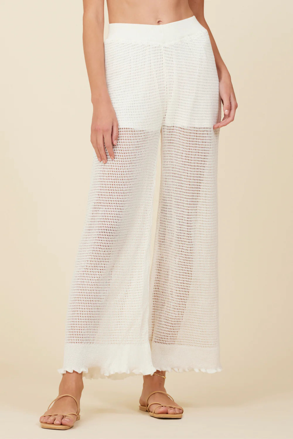 Surf Gypsy Mesh Knit Wide Leg Pant