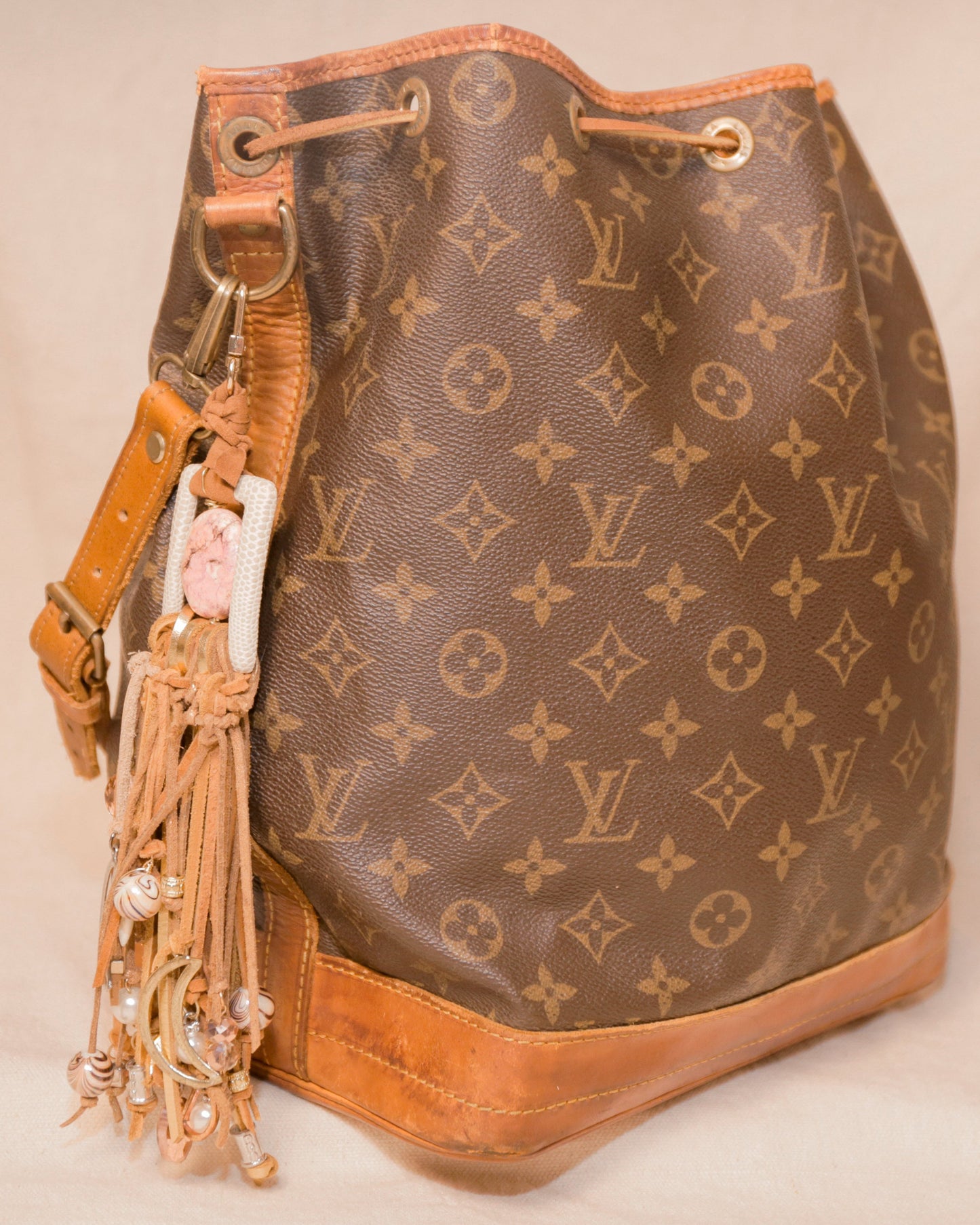 LS Upcycled LV Bag Charm Purse