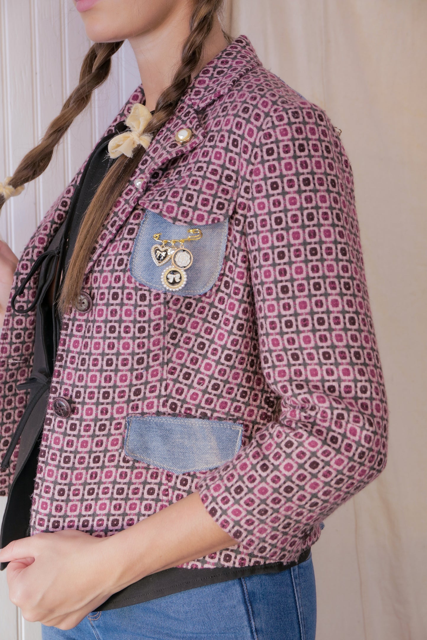 OOAK Printed Vintage Blazer