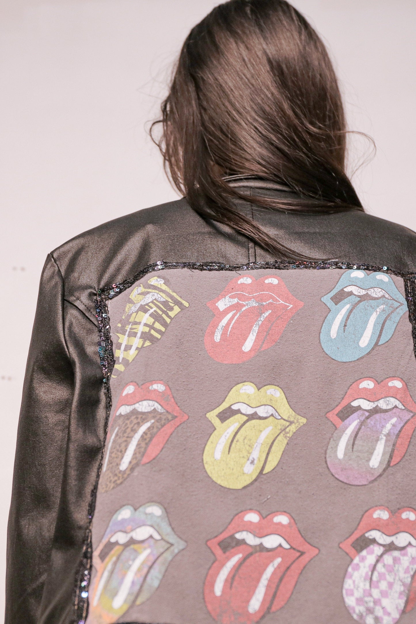 OOAK Upcycled Rolling Stones Blazer