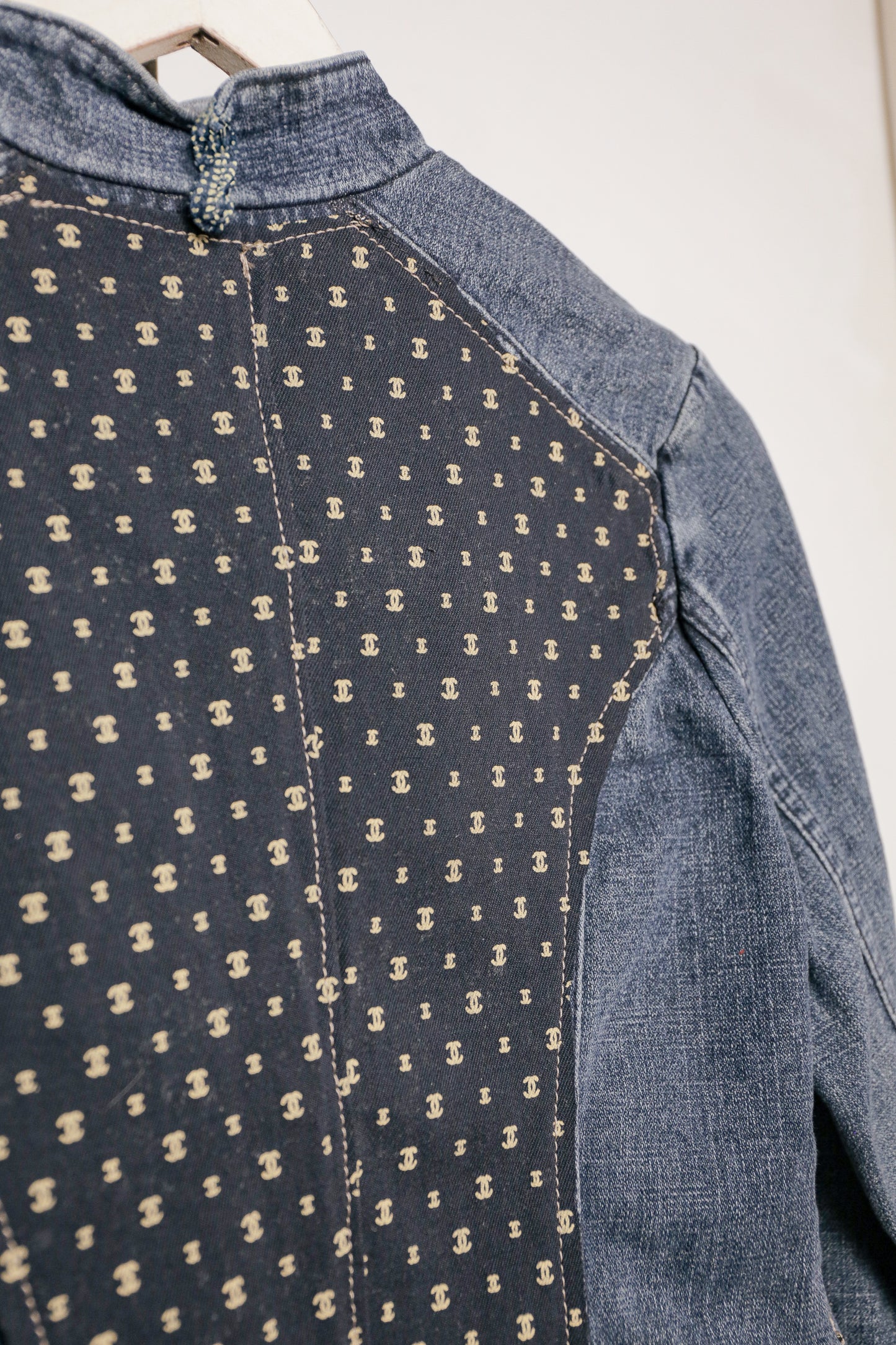 Rose to the Occassion Denim Vintage Jacket | One-of-a-Kind