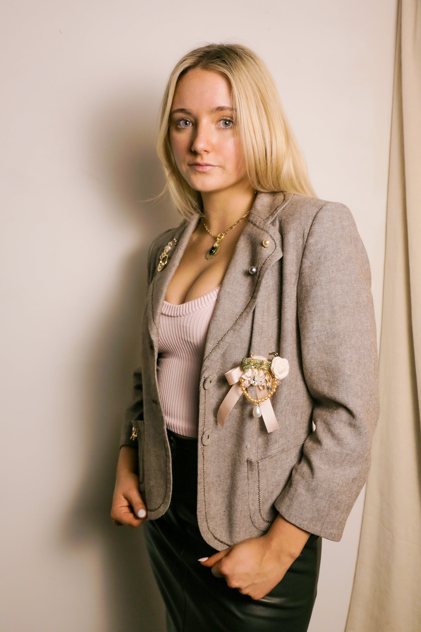 The Posh Vintage 3/4 Sleeve Blazer | One-of-a-Kind