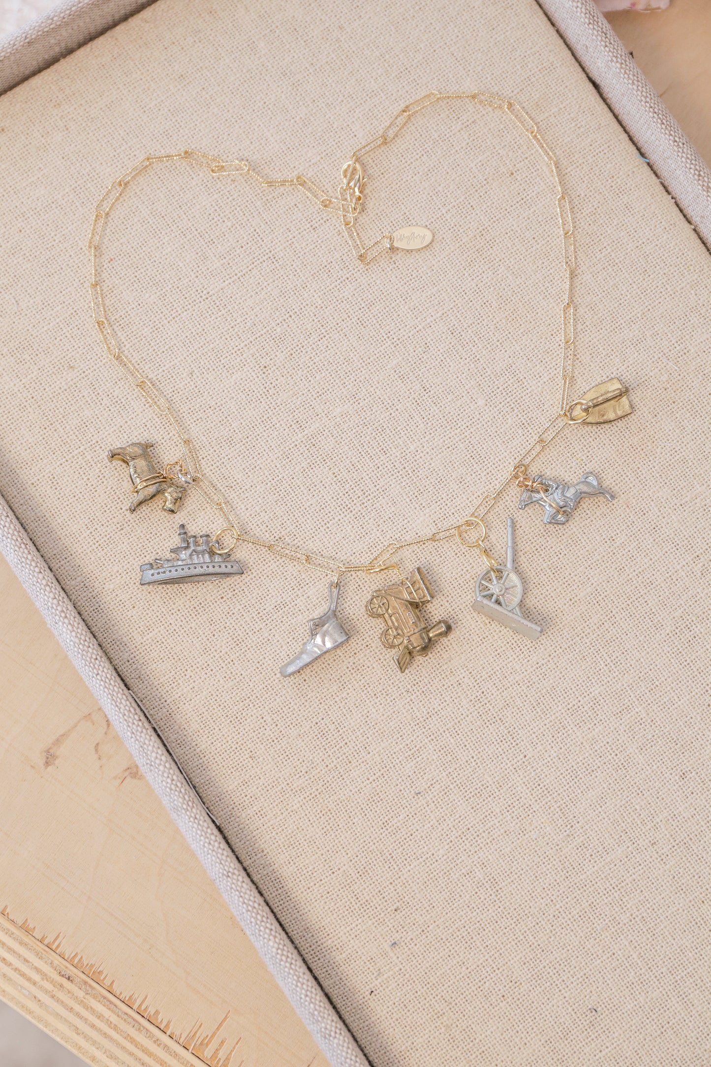 Vintage Monopoly Charm Necklace | One-of-a-Kind