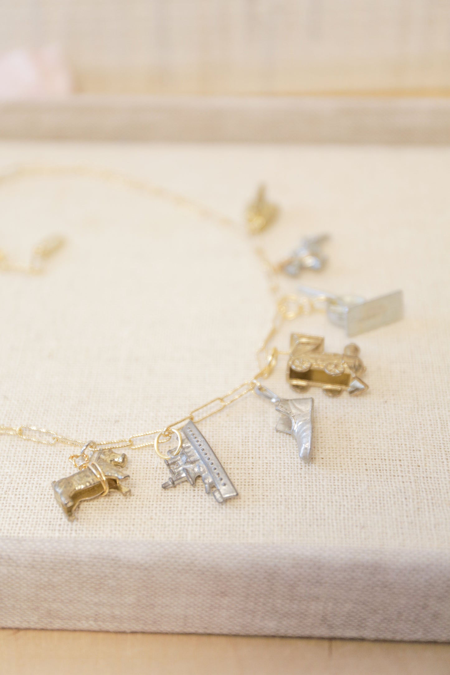 Vintage Monopoly Charm Necklace | One-of-a-Kind