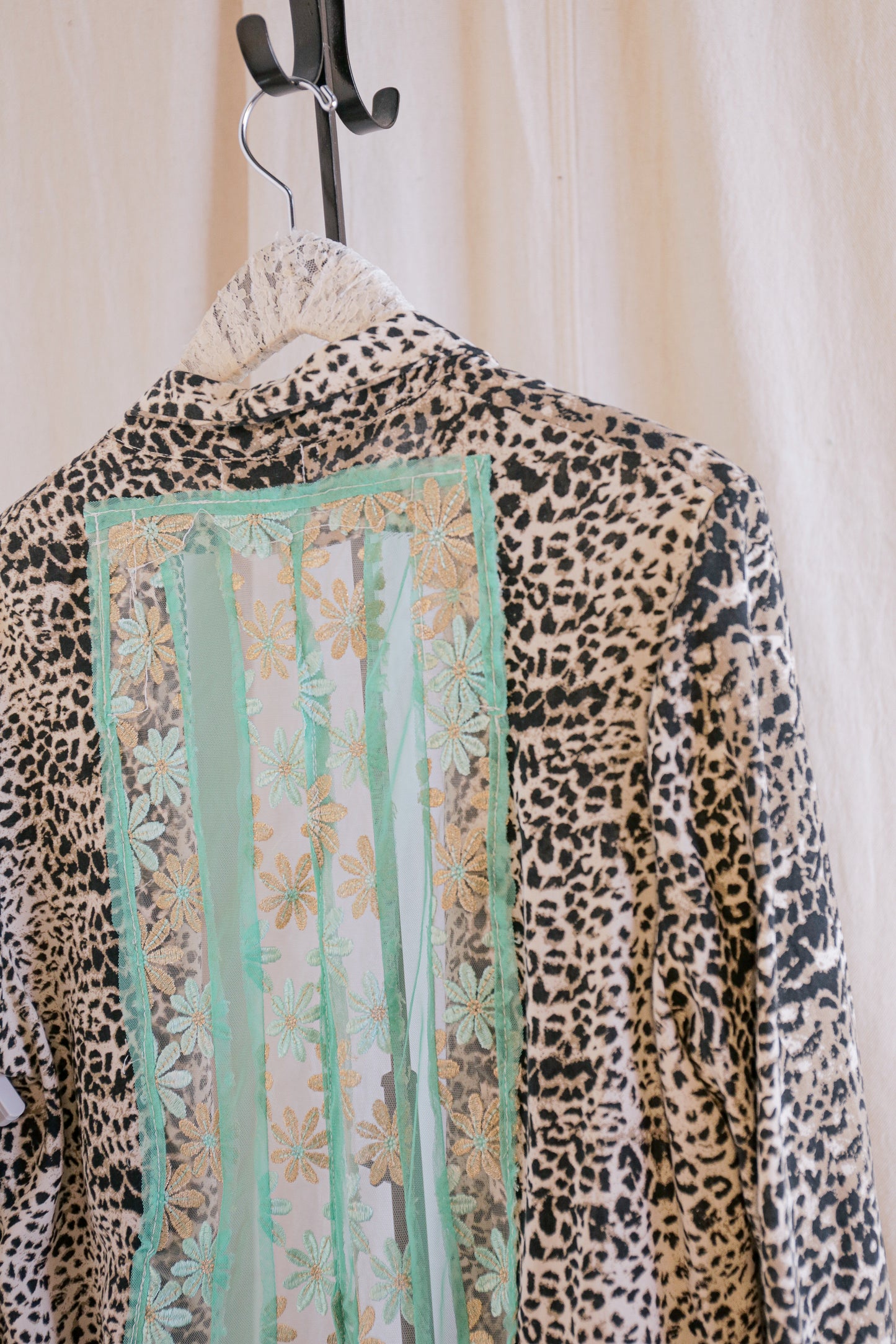 Cheetah Sister Upcycled Duster | One-of-a-Kind