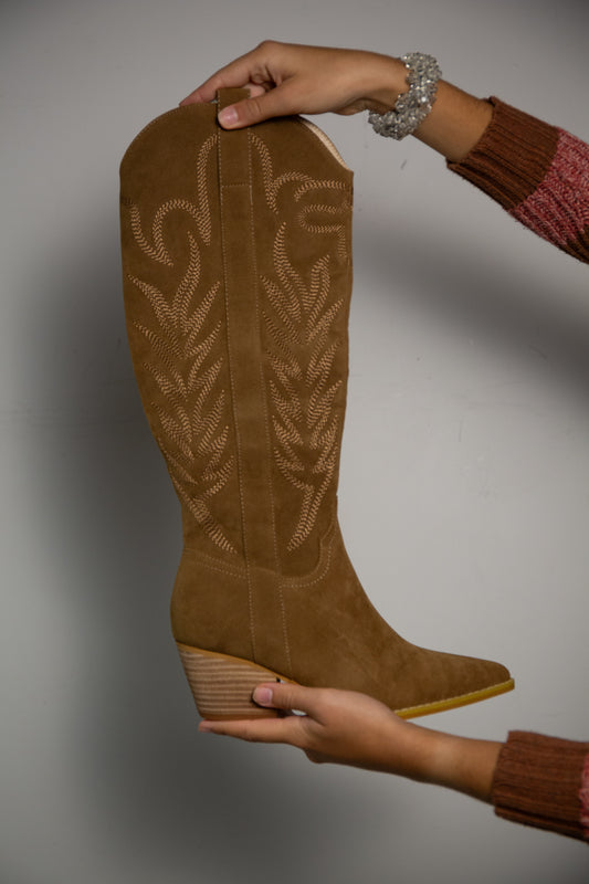 The Samara Embroidered Western Tall Boot