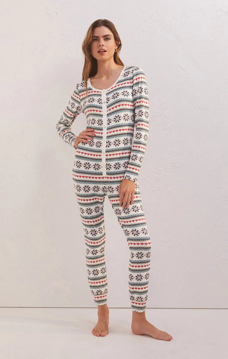 Z Supply Snowflake Pointelle Onesie