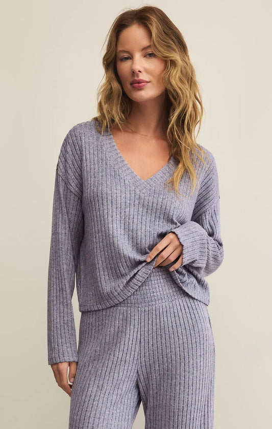 Z Supply Valentina Rib LS Top