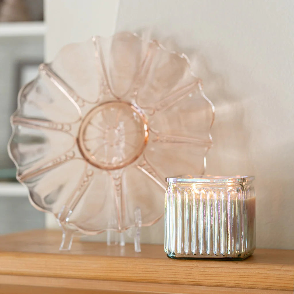 Bridgewater Square Clear Glass Vessel Candle
