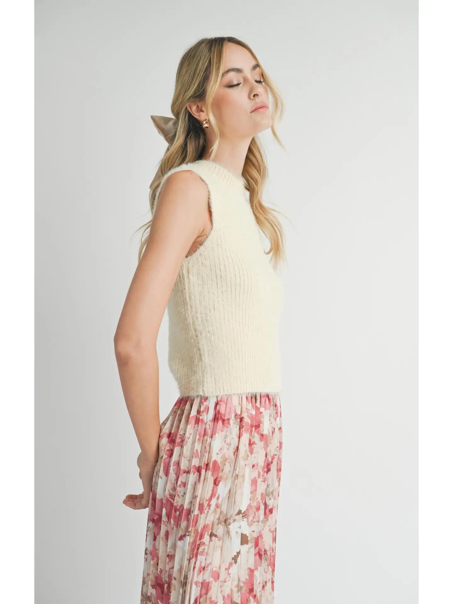 Sadie & Sage Tanna Fuzzy Sweater Tank