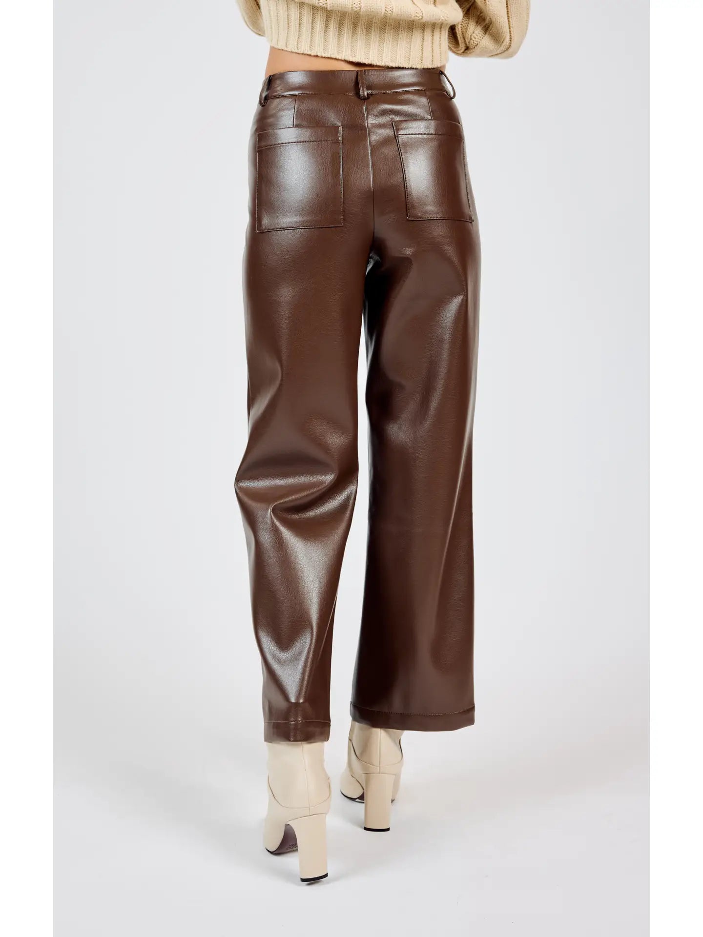 Sadie & Sage Night Vision Faux Leather Pants