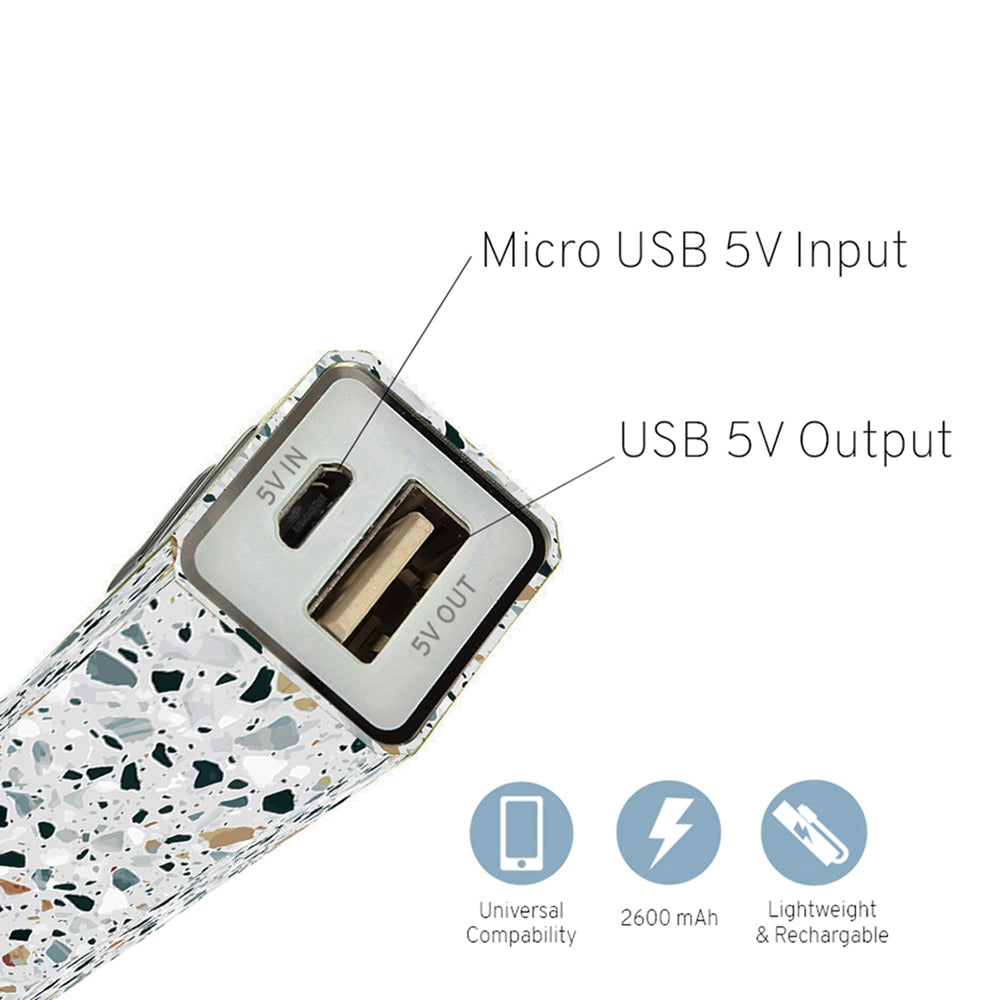 Terrazzo Portable Phone Charger