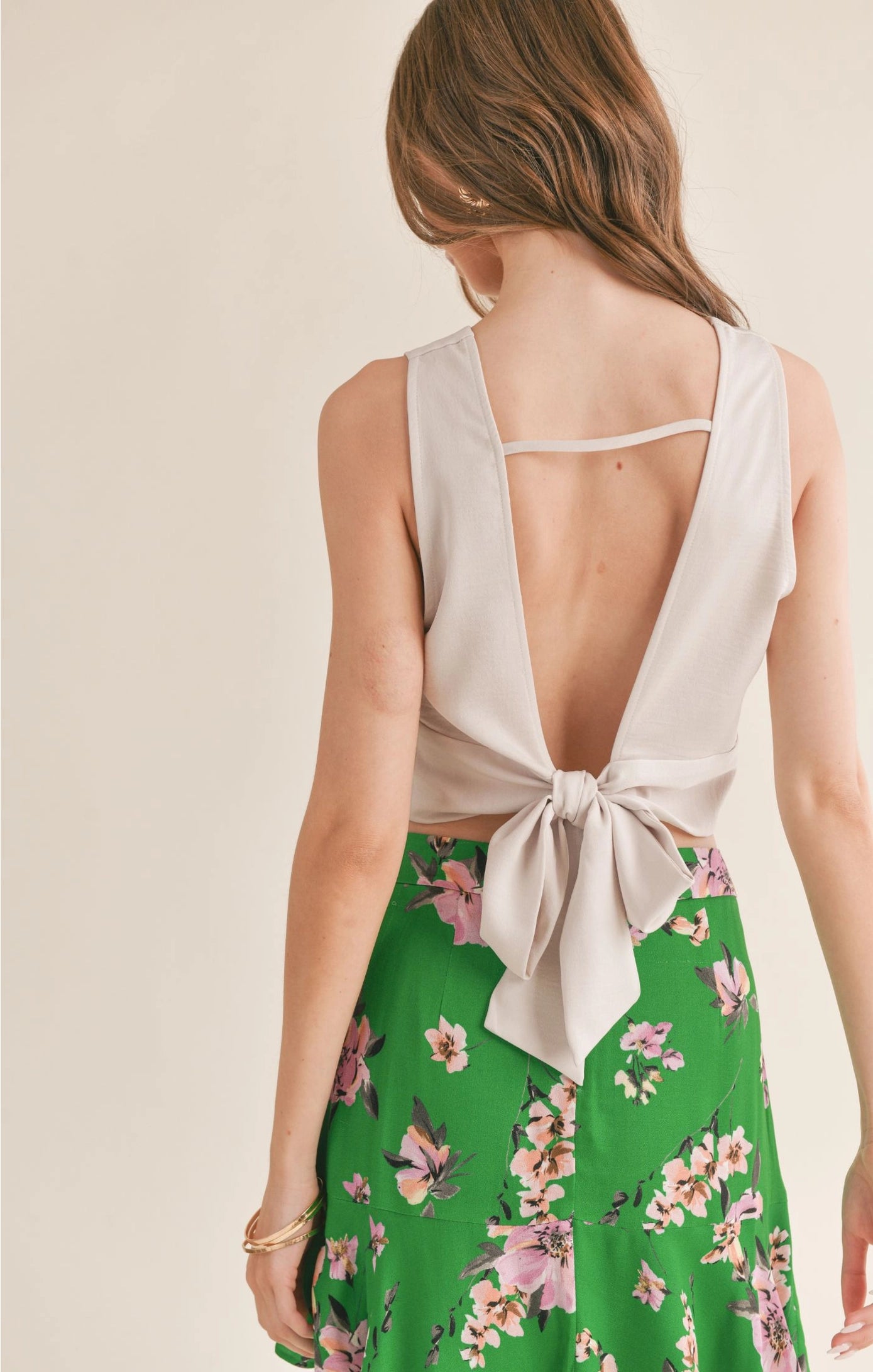 Sage the Label Jess Open Back Tie Top