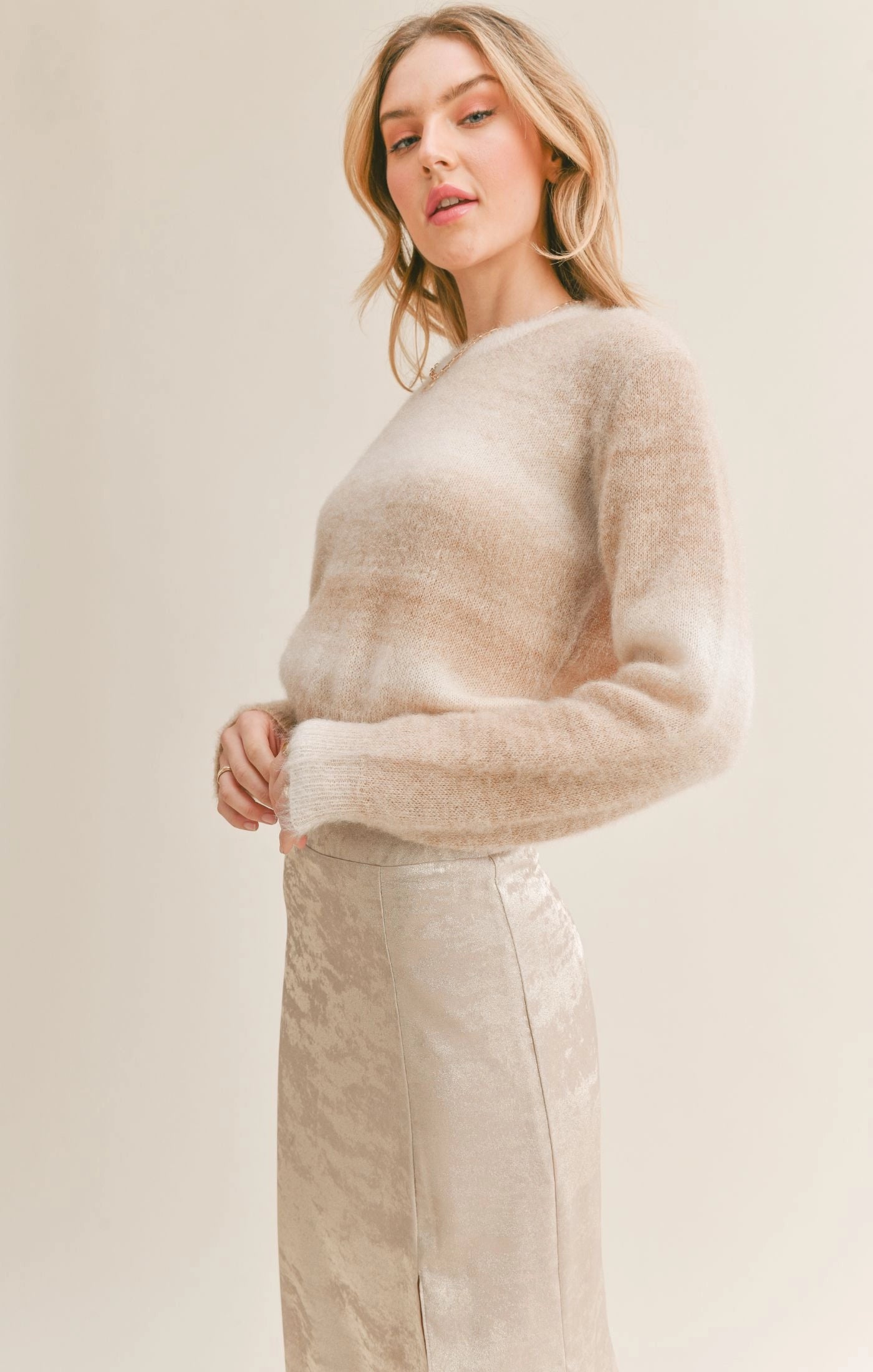 Sage the Label Reach For The Stars Ombre Sweater