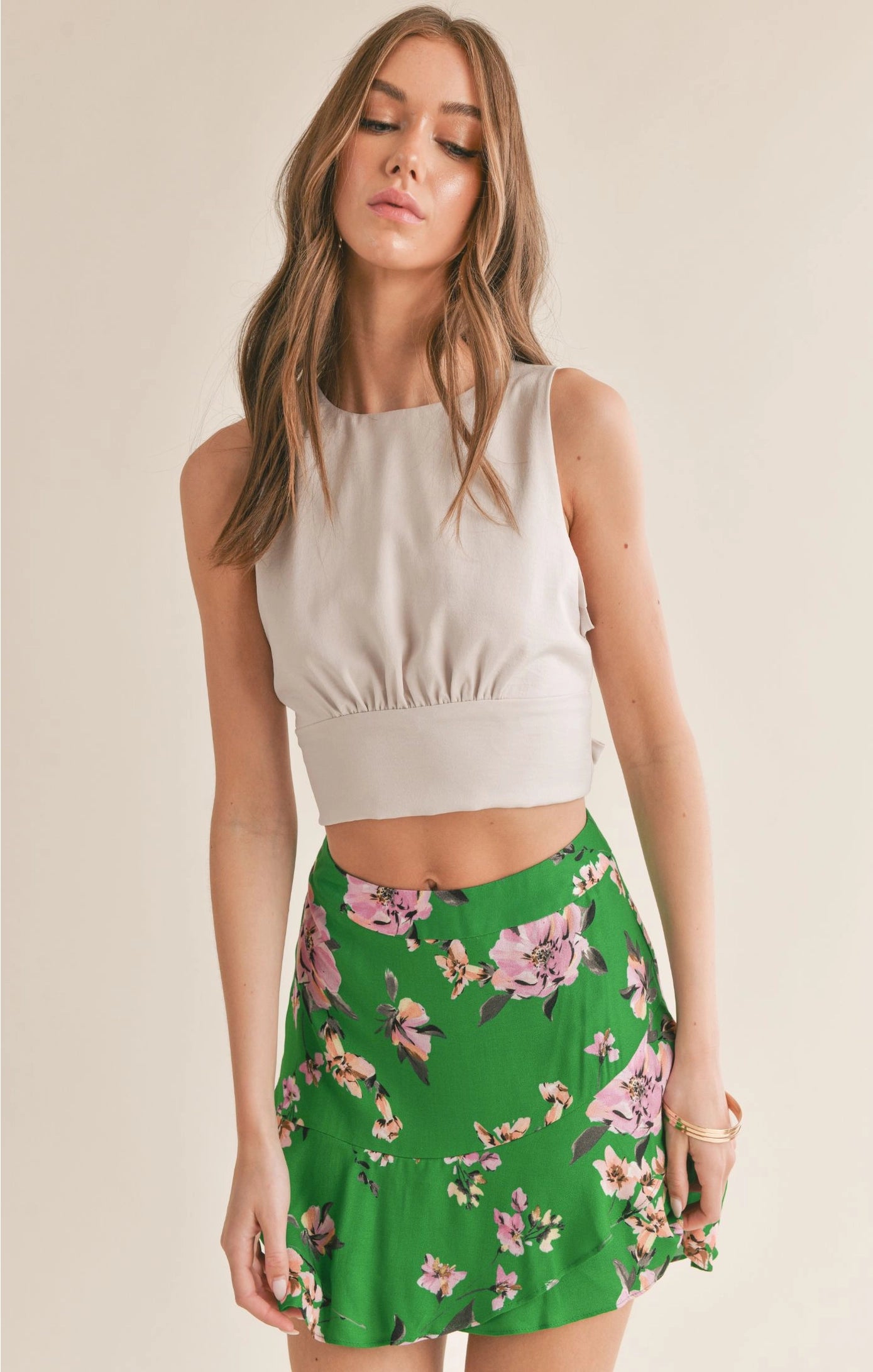 Sage the Label Jess Open Back Tie Top