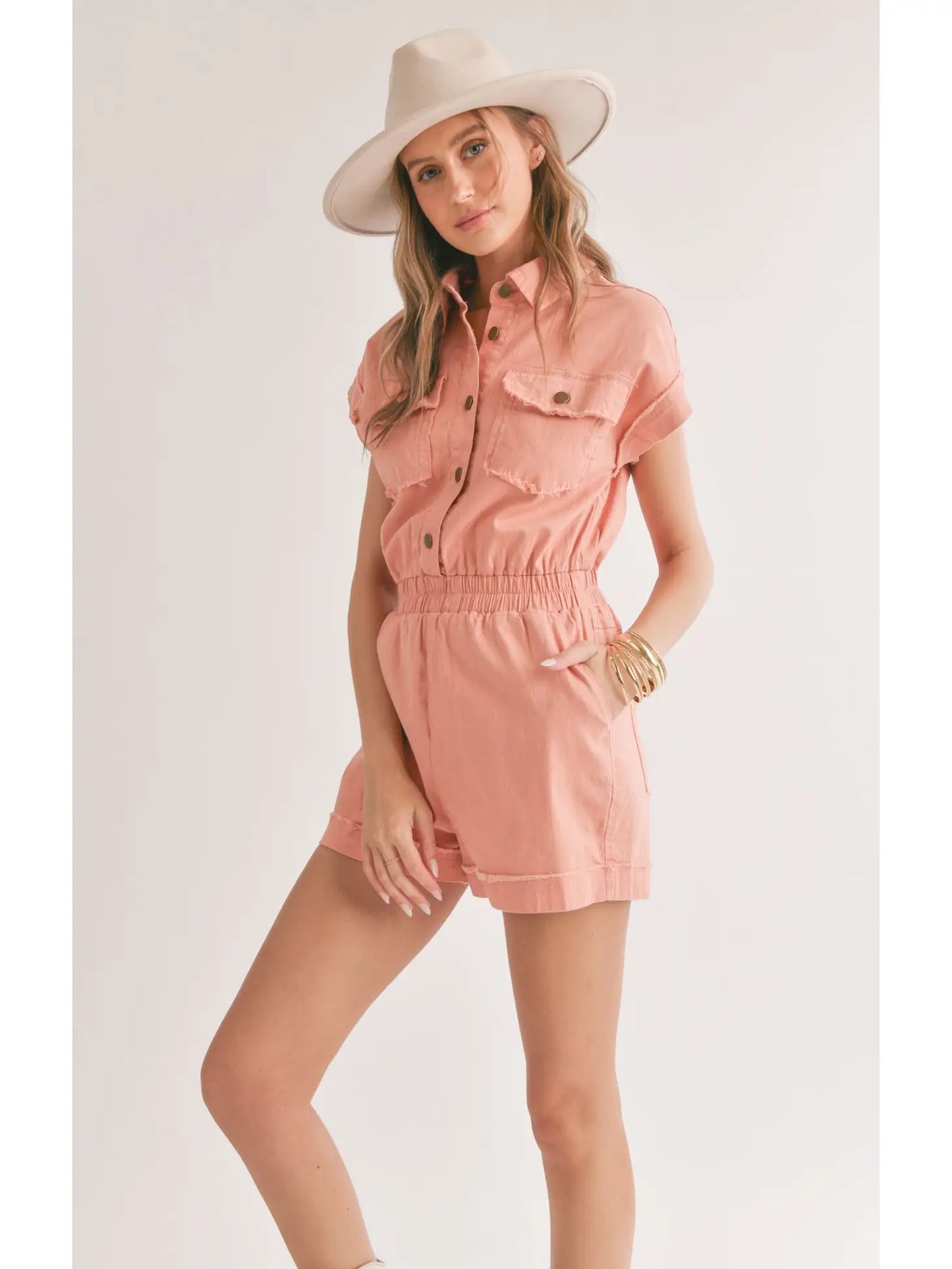 Sadie & Sage Clear Eyes Denim Romper