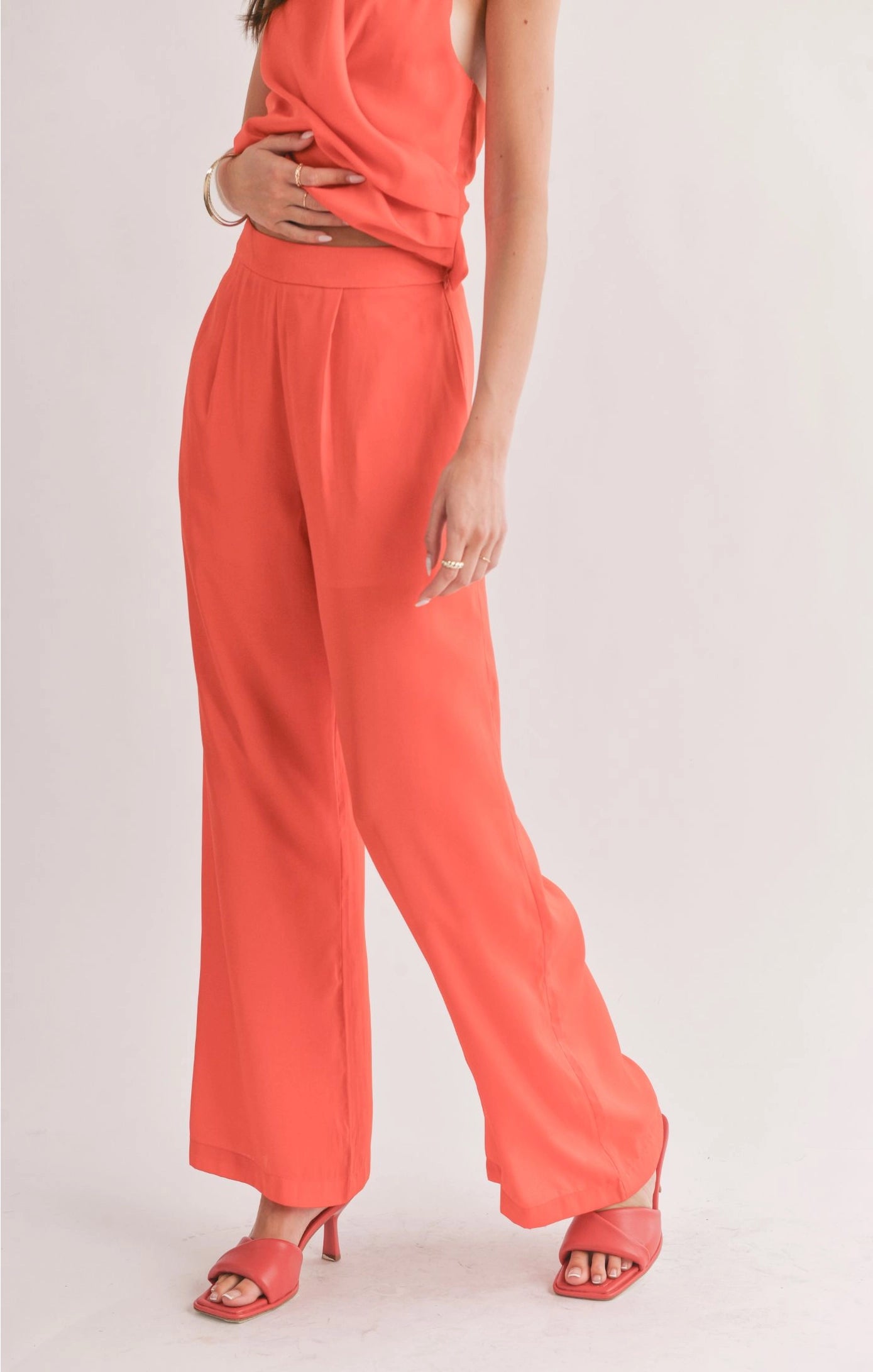 Sage the Label Dream Skies Pleated Wide Leg Pant