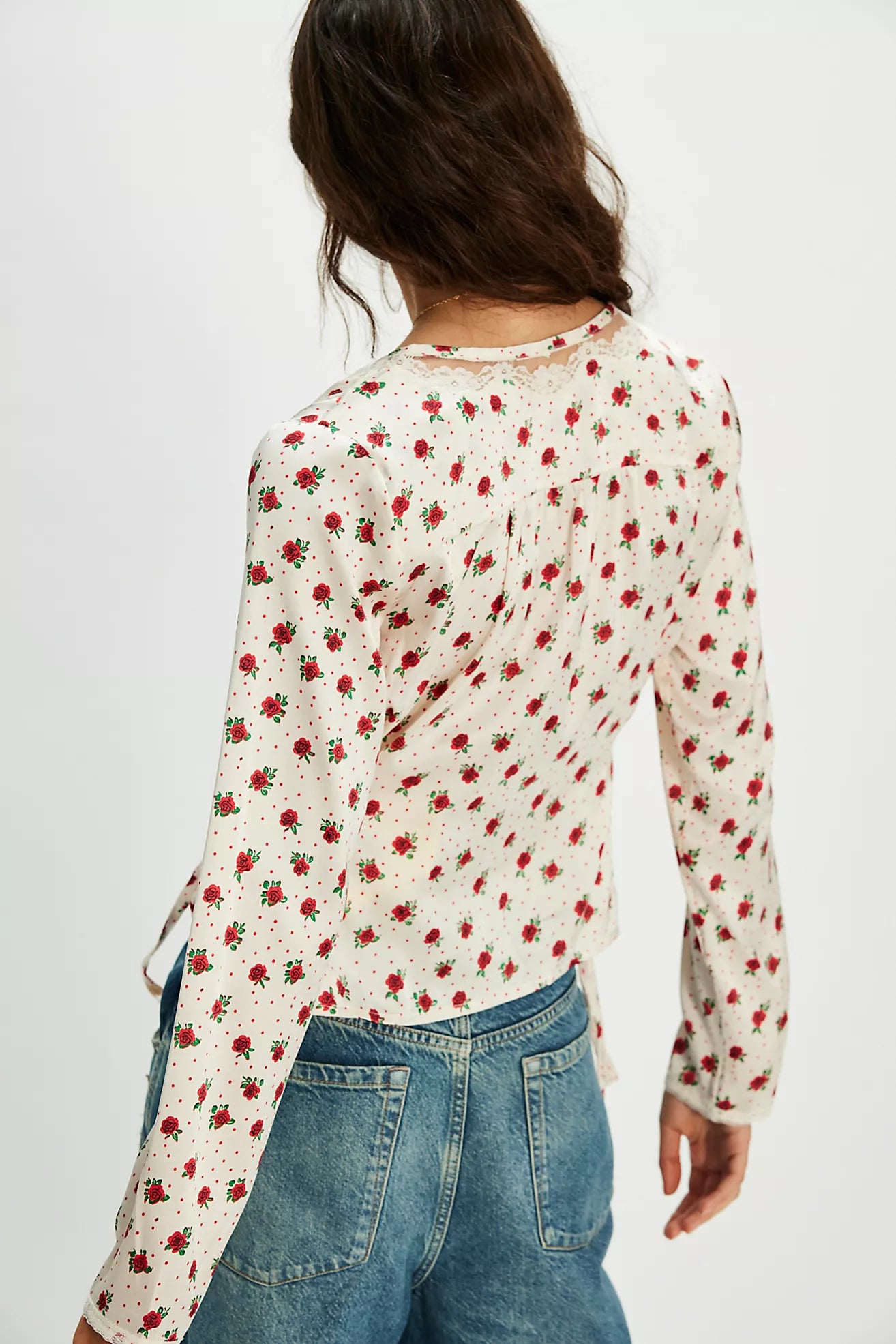 FREE PEOPLE FIELD OF ROSES TOP