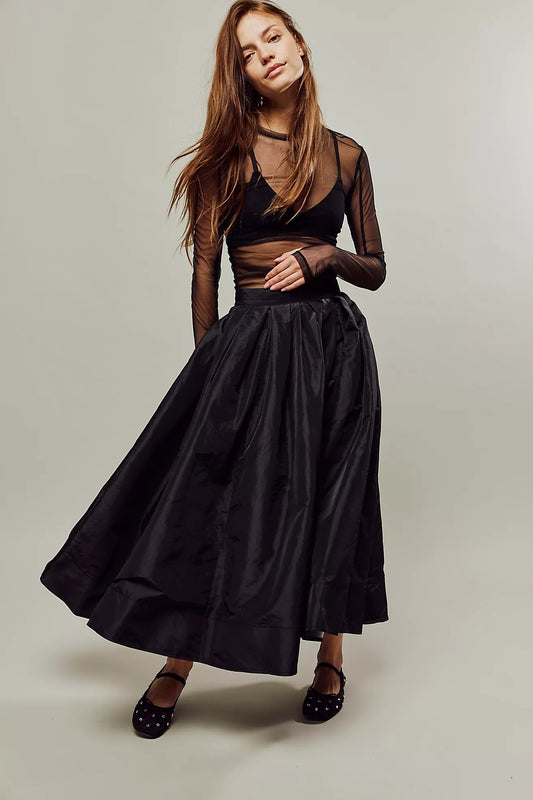 FREE PEOPLE EMILIA FULL MAXI SKIRT