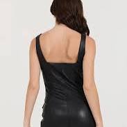 Vintage Havana Leather Zip Front Dress