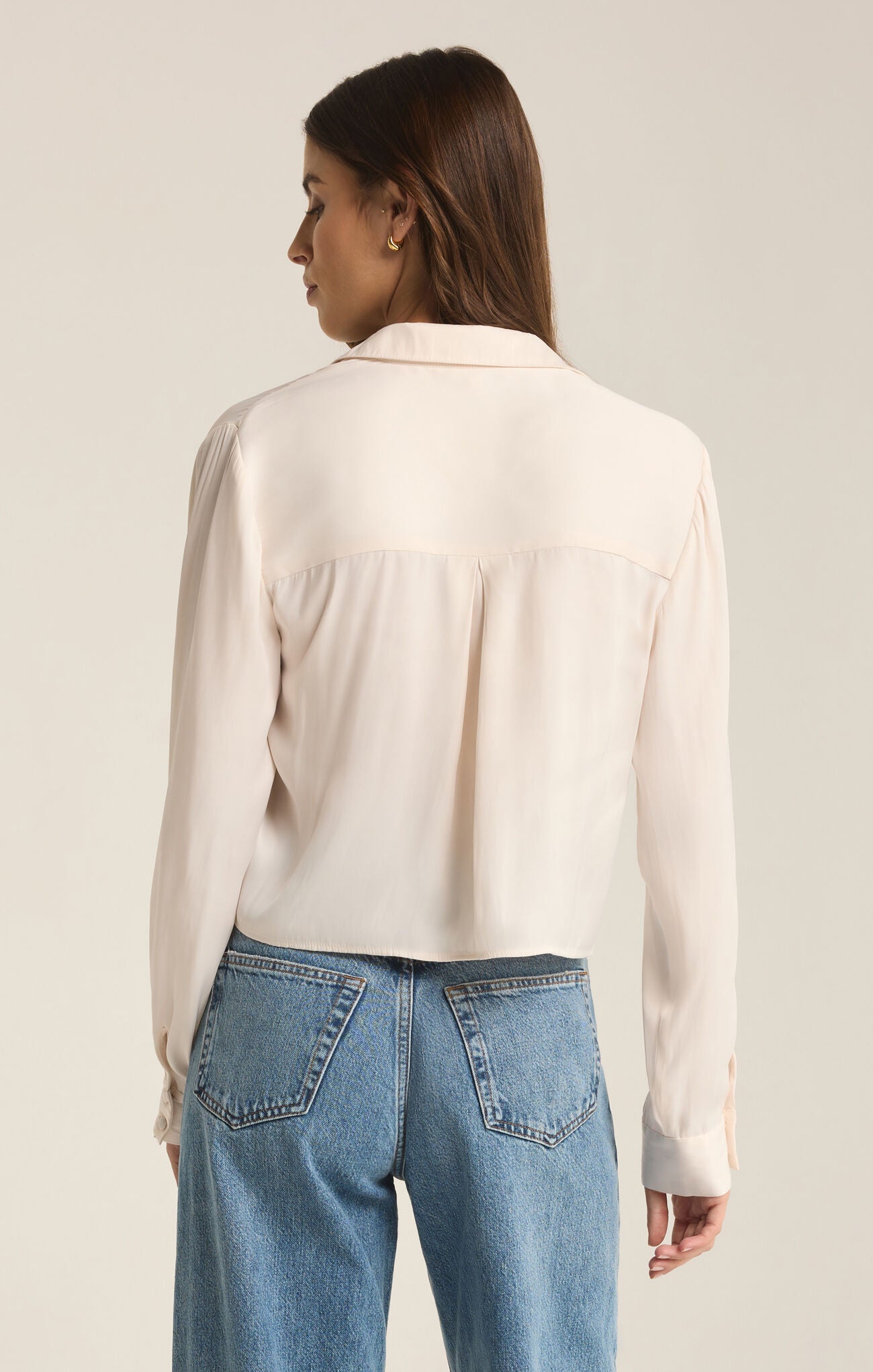 ZSUPPLY SANTE BUTTON FRONT BLOUSE