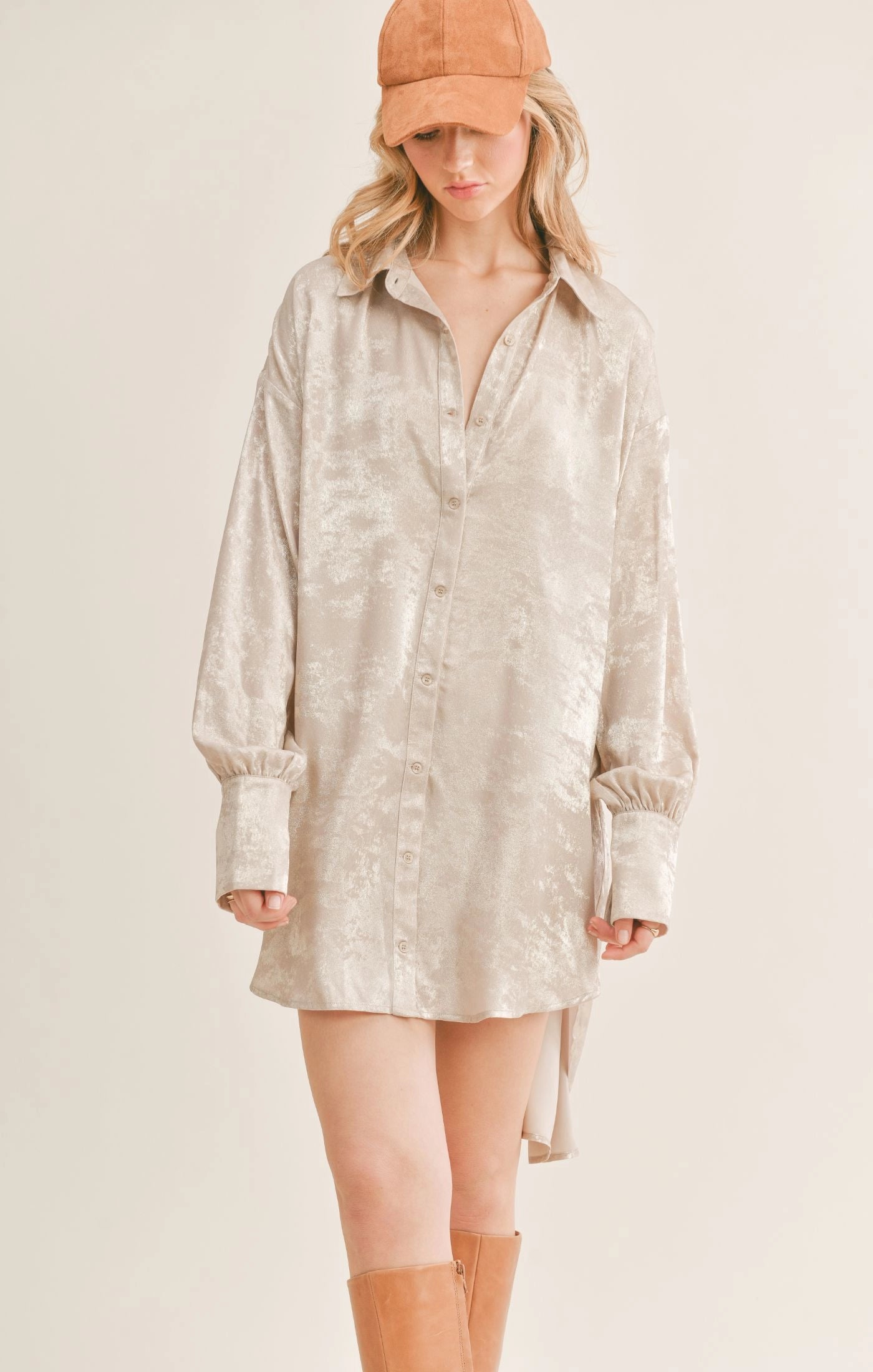 Sage the Label Luxe Life Oversized Shirt Dress