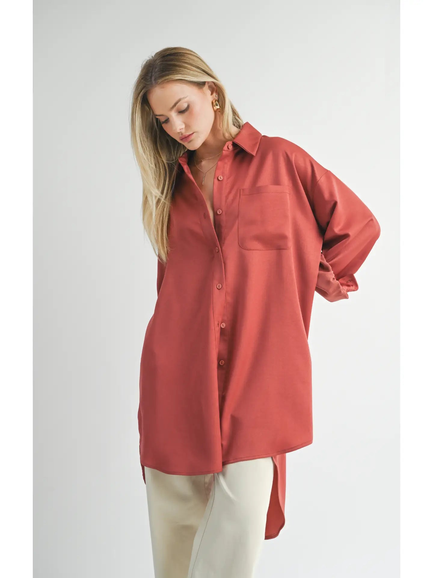 Sage the Label Jess Oversized Aline Shirt Dress