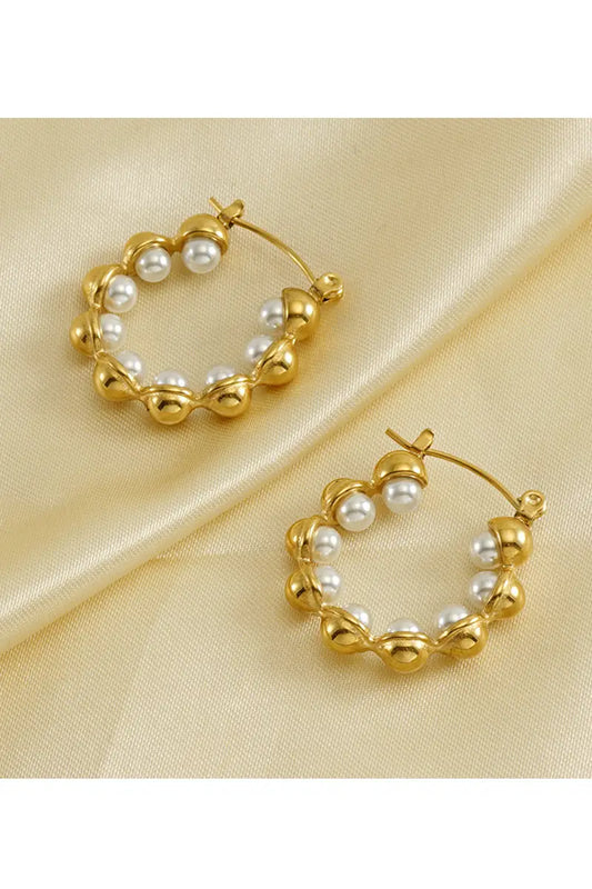 Loxley Pearl 18K Gold Plated Earring