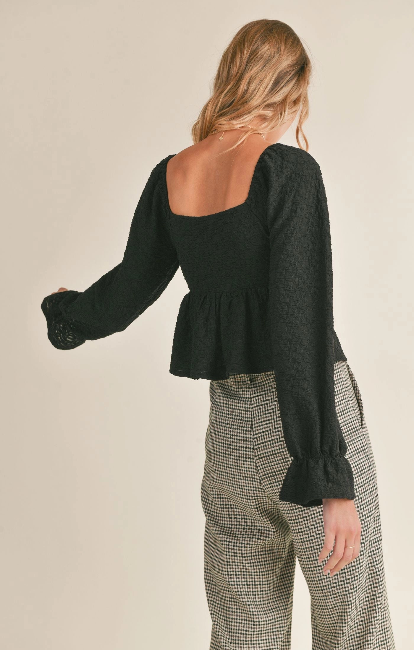 Sadie & Sage No Fuss Peplum Top