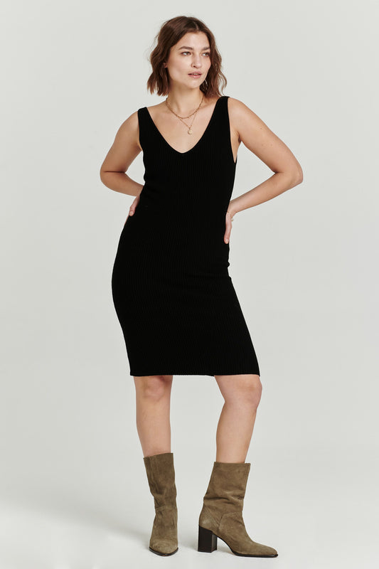 Another Love Nalani Double V-Neck Dress