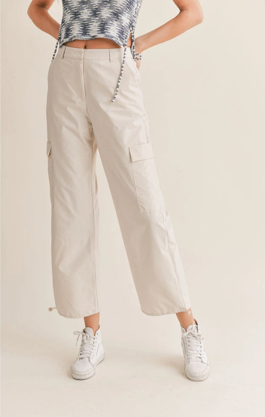 Sadie & Sage Airy Cargo Nylon Pant