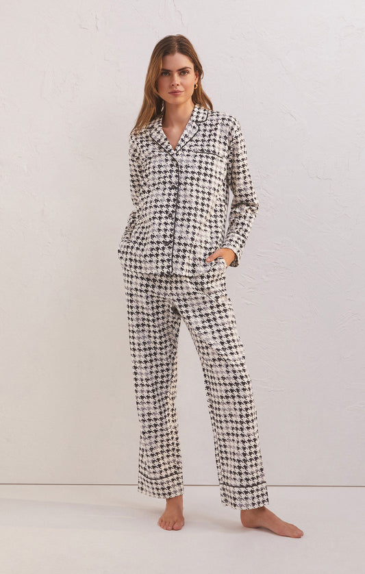 Z Supply Dreamer Houndstooth PJ Set