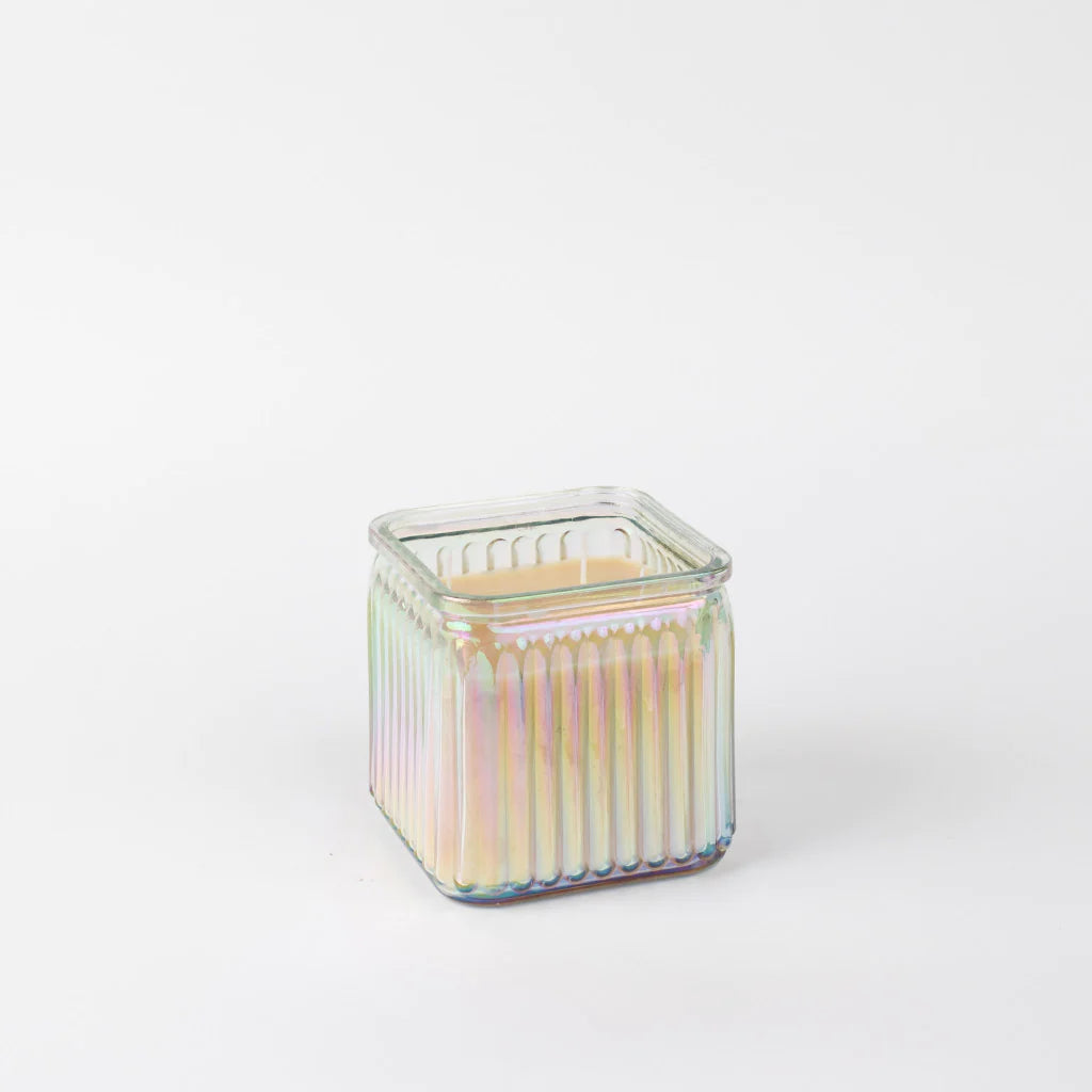 Bridgewater Square Clear Glass Vessel Candle