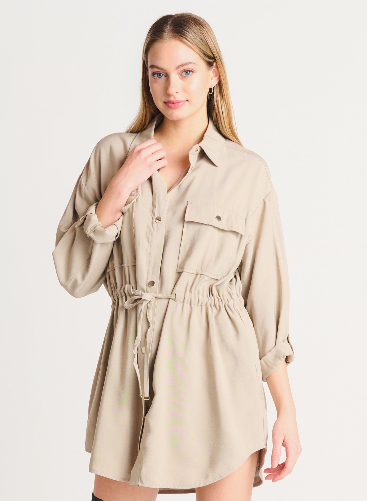 Dex Drawstring Utility Dress