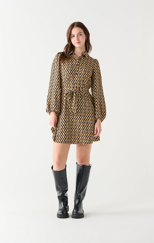 Dex Reagan Satin Shirtdress