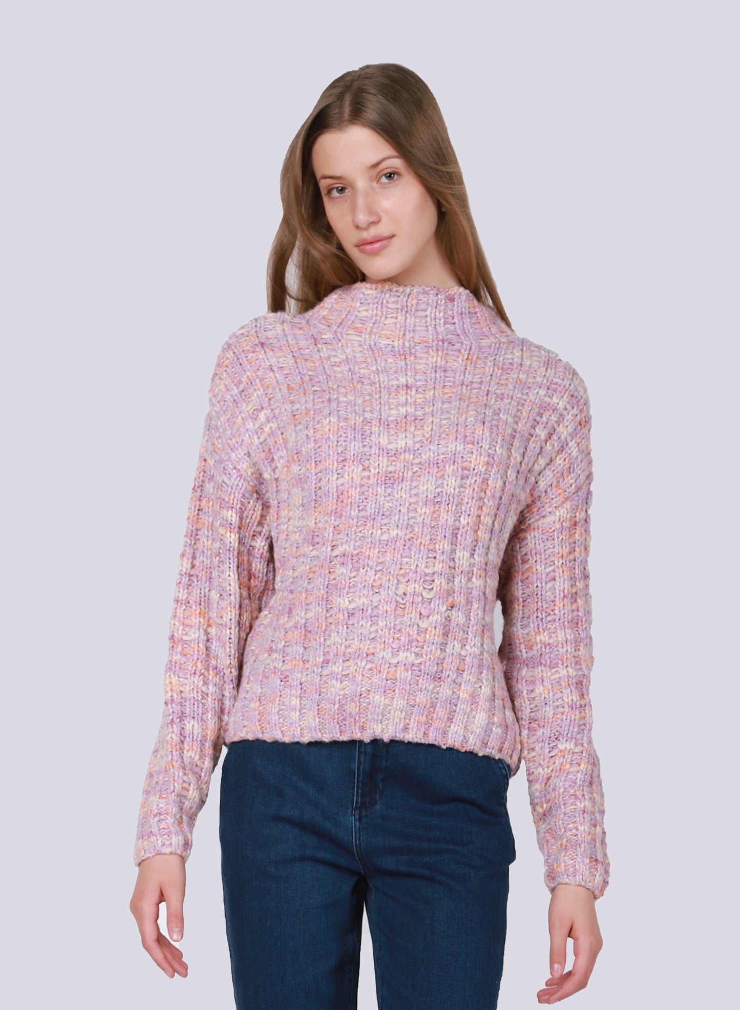 Dex Rainbow Textured Stitch Sweater