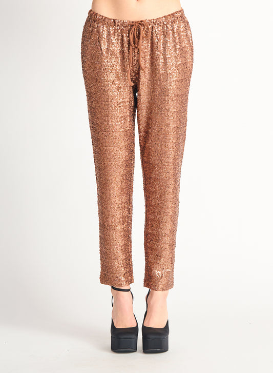 Dex Straight Hem Sequin Jogger