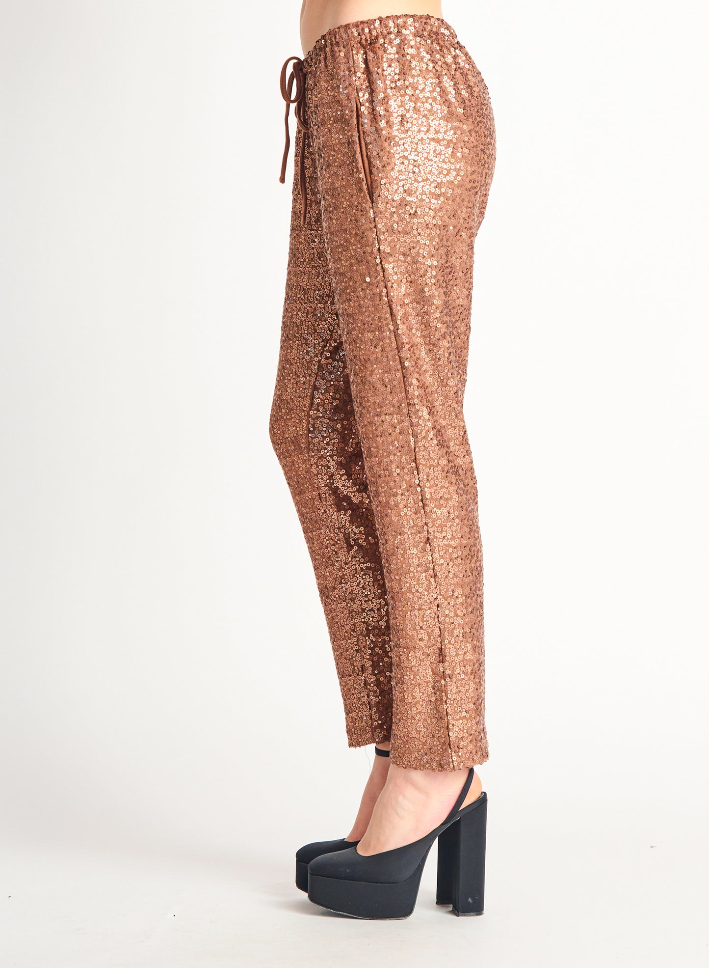 Dex Straight Hem Sequin Jogger