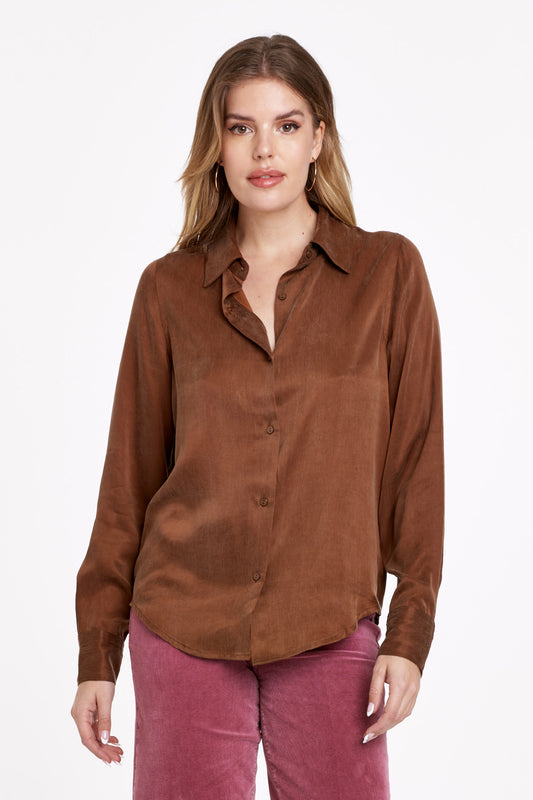 Dear John Birdie Button Down Top