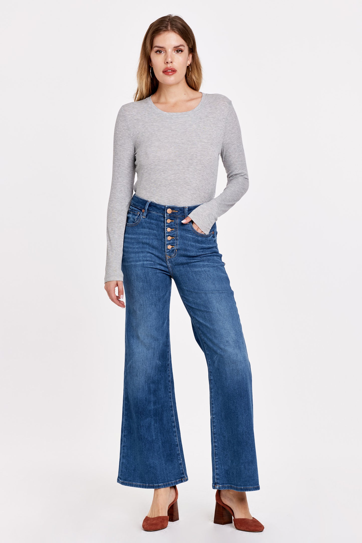 Dear John Fiona Super High Rise Wide Leg Jean