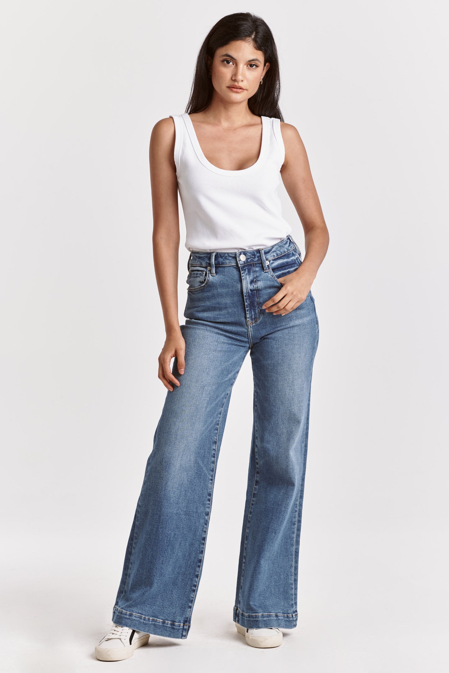 Dear John Fiona Natal Super High Rise Wide Leg Jean