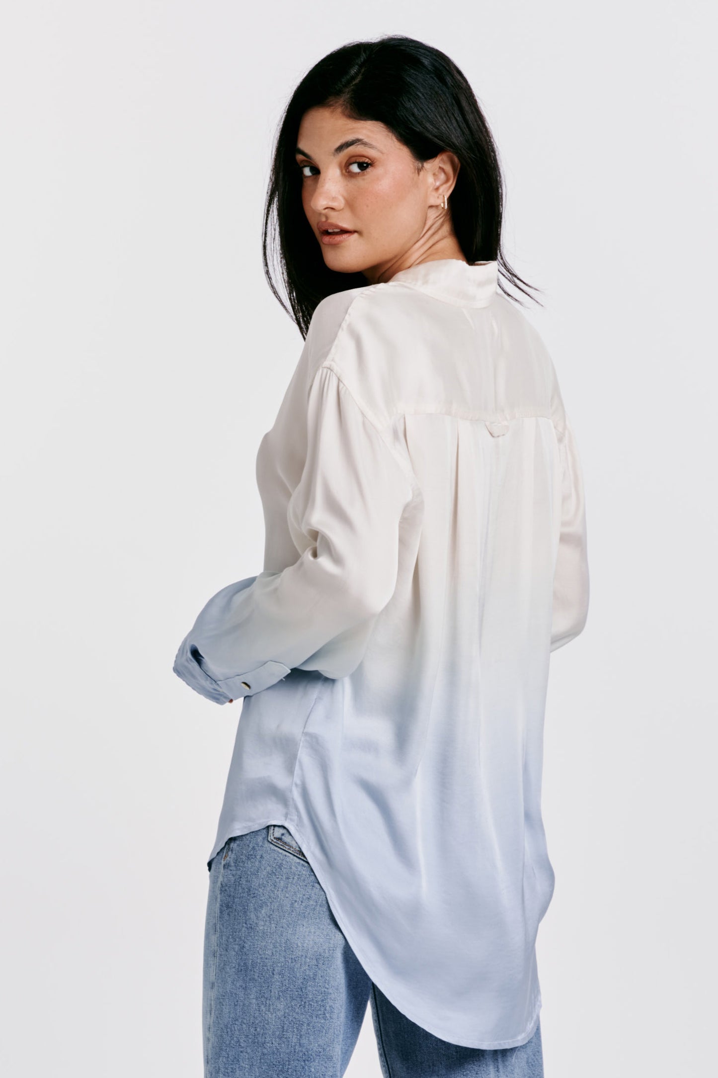 Dear John Lola Waterfall Blue Button Down Shirt